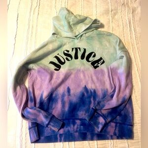 Justice tie dye hoodie
